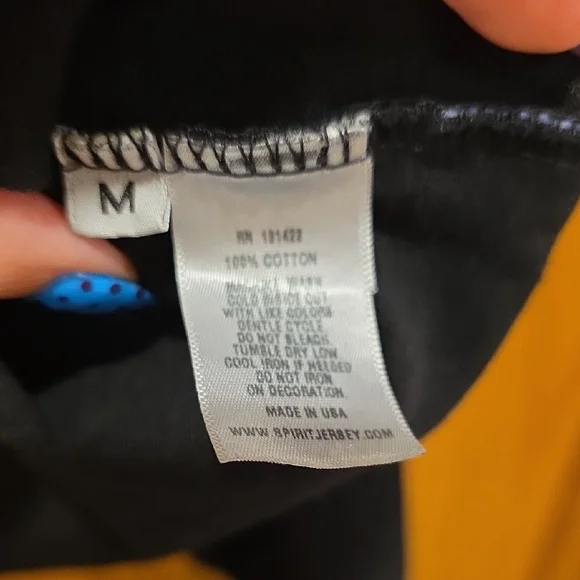 USC Black Cropped Long Sleeve Tee - Picture 3 of 4